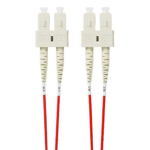 4Cabling 1.5M SC-SC Om4 Multimode Fibre Optic Patch Cable: Red