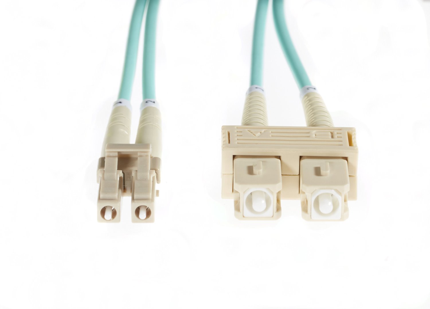 4Cabling 5M LC-SC Om4 Multimode Fibre Optic Cable | Aqua