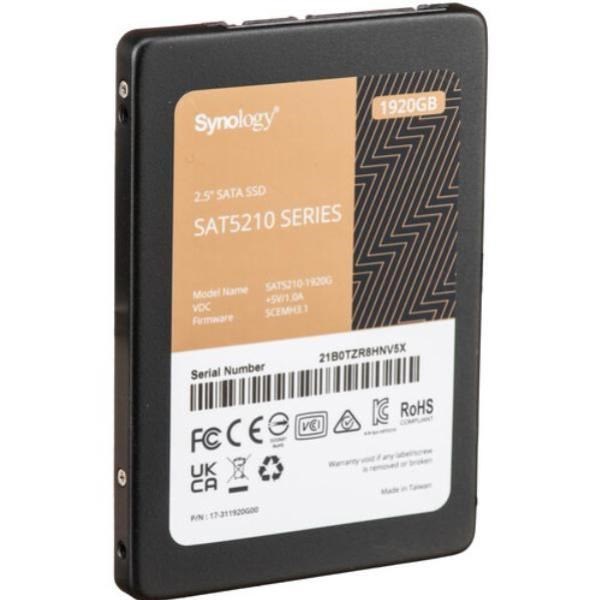 Synology Sat5210 2.5" Sata SSD -5 Year Limited Warranty -3840GB- Check Compatbility/SOH Promo