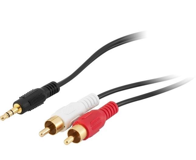 Pro2 2M Stereo 3.5MM Plug To 2 X Red White Rca Cable