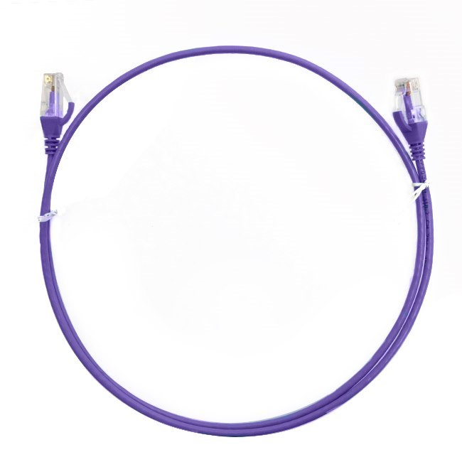 4Cabling 0.5m CAT6 Ultra Thin LSZH Ethernet Network Cable | Purple