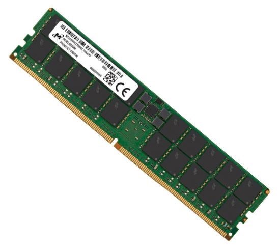 Crucial Micron/Crucial 64GB (1x64GB) DDR5 Rdimm 4800MHz CL40 2Rx4 Ecc Registered Server Data Center Memory 3YR WTY