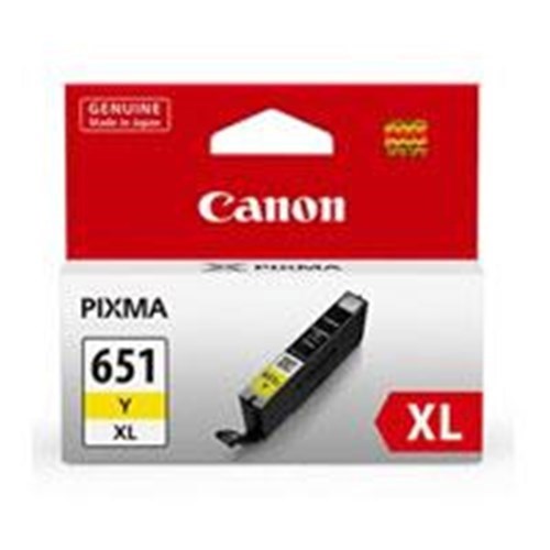 Canon CLI-651XLY Original Extra High Yield Inkjet Ink Cartridge - Yellow Pack