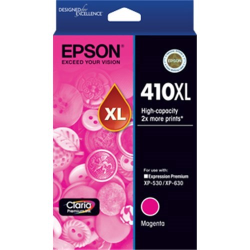 Epson Claria 410XL Original High Yield Inkjet Ink Cartridge - Magenta Pack