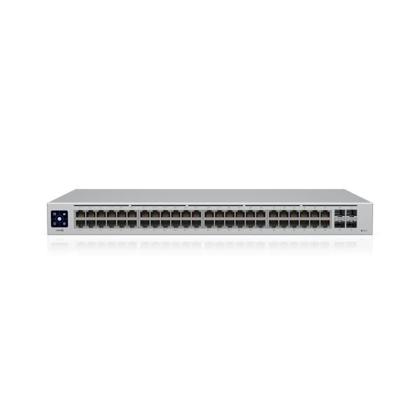 Ubiquiti UniFi 48 Port Managed Gigabit Layer2 & Layer3 Switch - 48X Gigabit Ethernet Ports W/ 32X 802.3At Poe+, 4X SFP Port Touch Display 210W