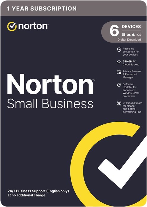 Norton Small Business 250GB Au 1 User 6 Devices12MO Generic RSP Drmkey Gum FTP (Digital Key Via Email)