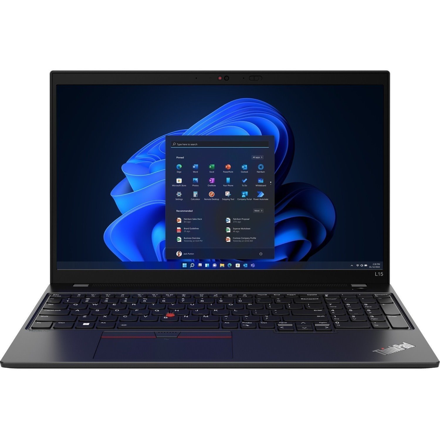 Lenovo ThinkPad L15 Gen 3 21C7002TAU 15.6" Notebook - Full HD - 1920 x 1080 - AMD Ryzen 5 PRO 5675U Hexa-core (6 Core) 2.30 GHz - 16 GB Total RAM - 256 GB SSD - Thunder Black