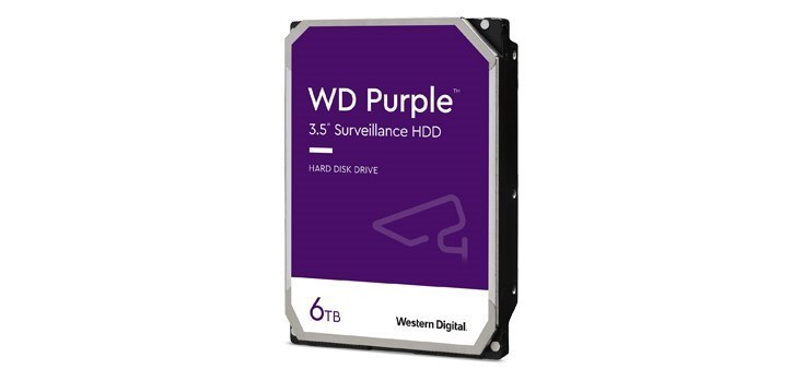 Go Wireless Western Digital Purple 6T 3.5' Surveillance HDD