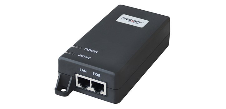 Procet 55V DC 60 Watt 10 Gigabit 802.3BT Power Over Ethernet Supply