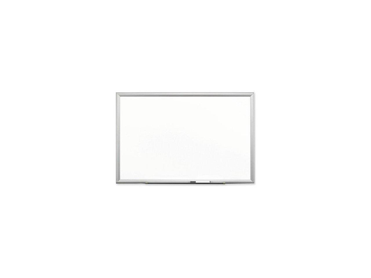 3M - Whiteboard - 95.98 In X 48 In - Porcelain - Magnetic - Aluminum - Satin Aluminum Frame