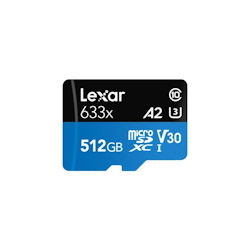 Lexar Media 512GB High Performan 633X Microsdhcuhs-I