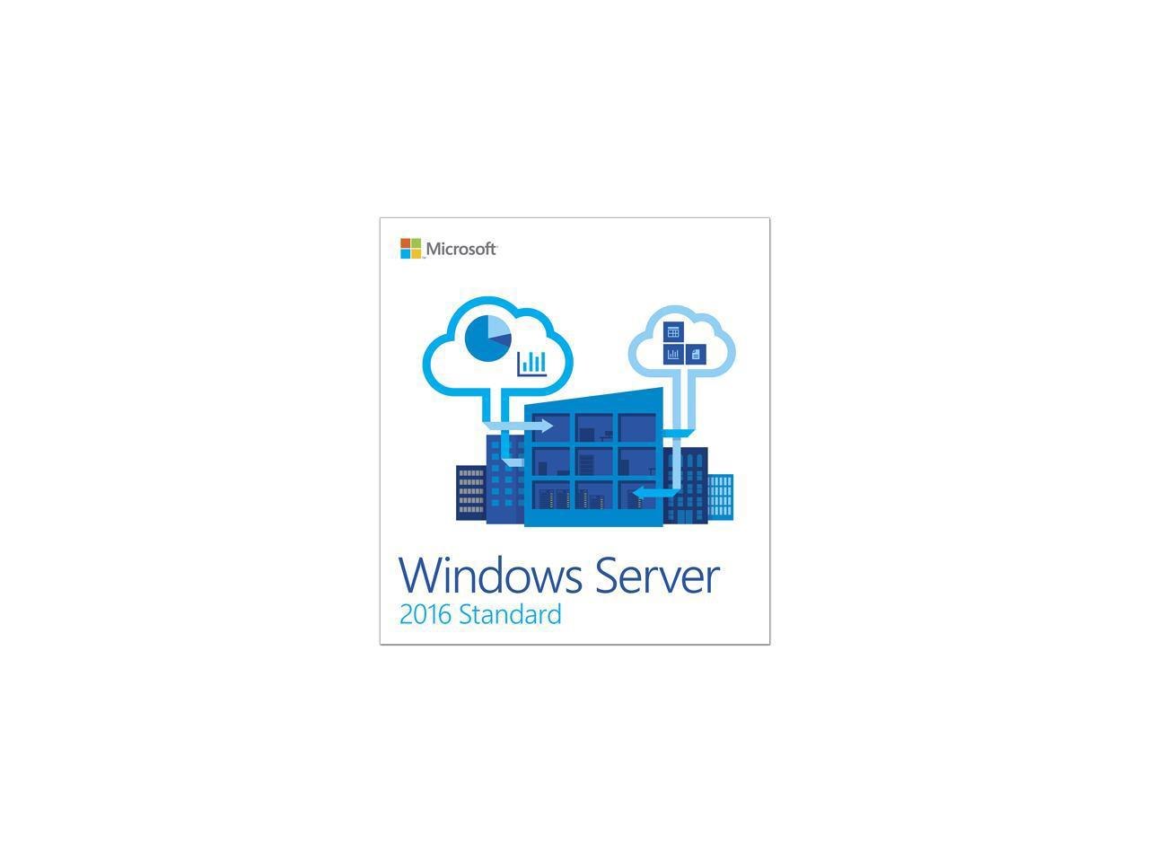 Microsoft Windows Server 2016 Standard - Base License and Media - 16 Core