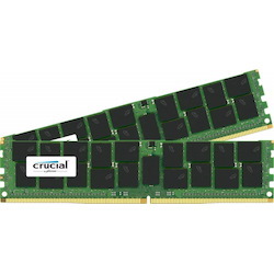 Crucial 32GB Kit (16GBx2) DDR4-2133 MT/S (PC4-2133) CL15 dual ranked x4based ECC Registered Server Memory