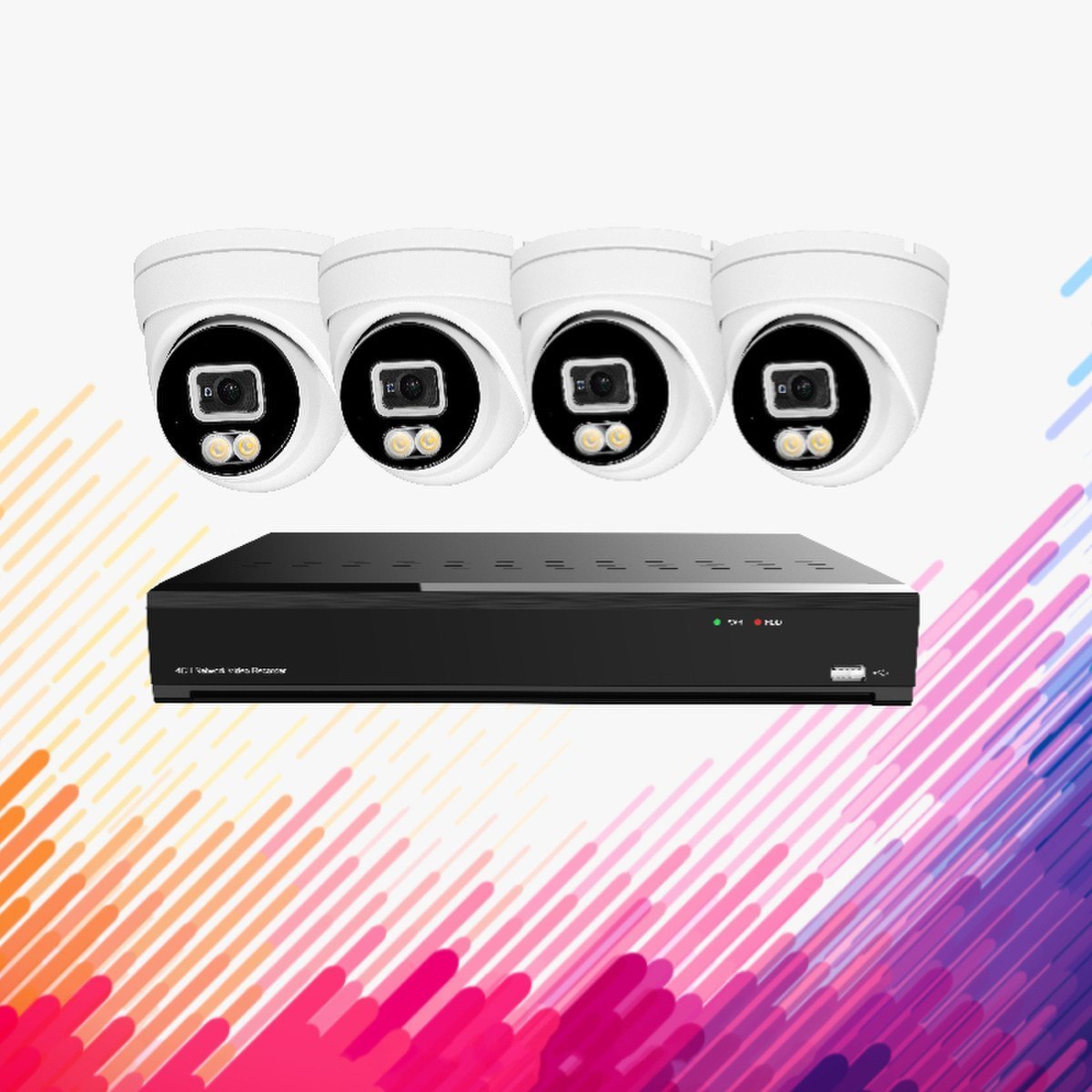 4CH POE NVR WITH 8MP FULL COLOR IPC KIT 
