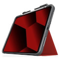 STM Goods Dux Plus Carrying Case for 27.7 cm (10.9") Apple iPad (10th Generation) Tablet, Apple Pencil - Red, Clear