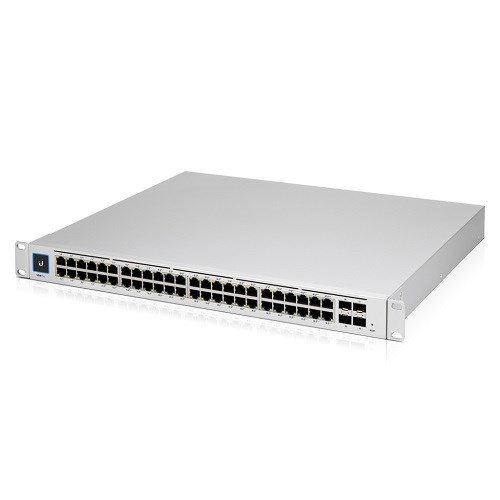 Ubiquiti UniFi 48 Port Managed Gigabit Layer2 And Layer3 Switch With Auto-Sensing 802.3At PoE+ And 802.3BT PoE, SFP+ : Touch Display - 660W Gen2