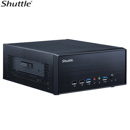Shuttle XH510G2 Slim Mini PC 5L Barebone - Intel 11/10TH Gen, PCIe X16, PCIe X1, Lan, Hdmi, DP, 2X DDR4, 2.5' HDD/SSD Bay, 2xM.2 2280, 180W