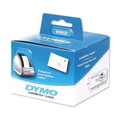 Dymo (SD99013/S0722410) Large Address - Plastic/Clear 36MM X 89MM 1 Roll/Box. 260 Labels/Roll