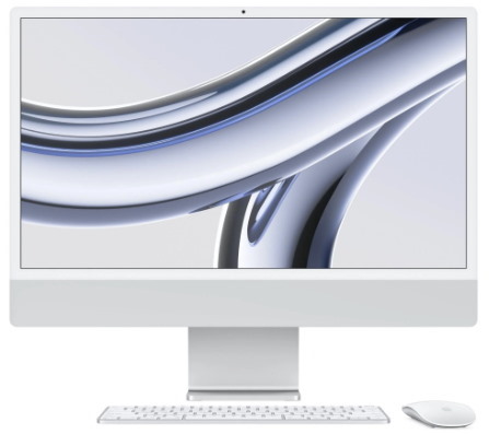 Apple CTO 24-inch iMac with Retina 4.5K display: Apple M3 chip 16GB Unified Memory 512GB SSD Silver