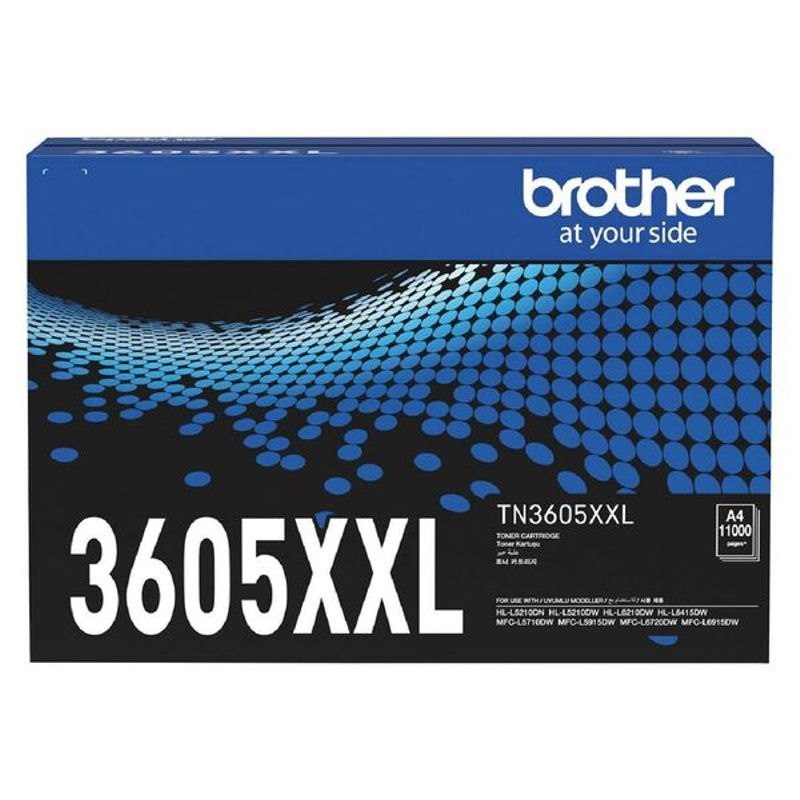 Brother TN-3605XXL Super High Yield Toner Cartridge, Up To 11,000 Pages