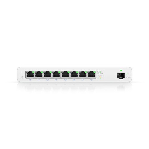 Ubiquiti Uisp Router, 8-Port GbE Ports W/ 27V Passive PoE, For MicroPoP Applications, 110W PoE Budget, Fanless