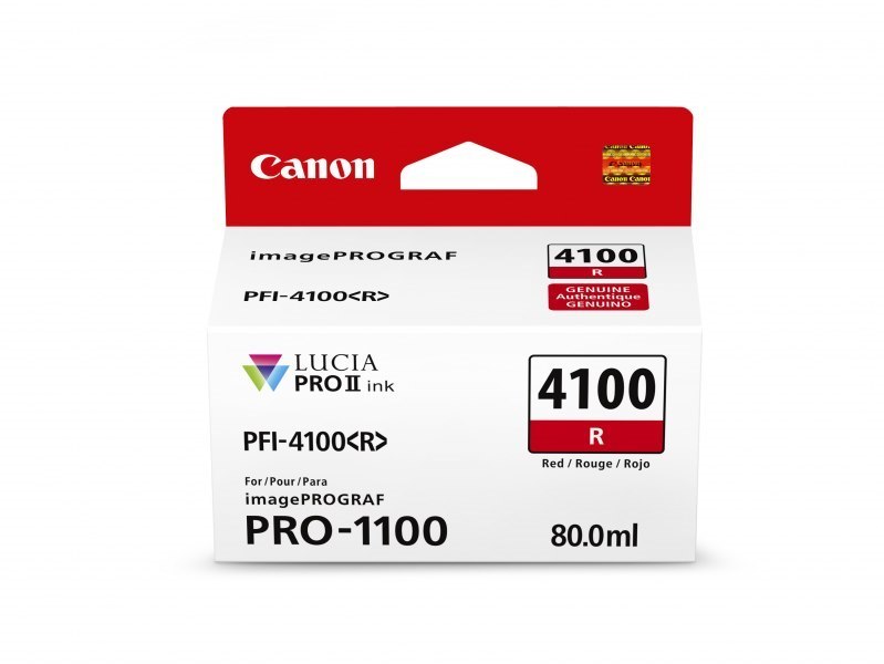 Canon Pfi-4100R Red Ink Tank For Pro-1100 80ML