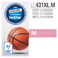 Brother LC431XLM Original High Yield Inkjet Ink Cartridge - Single Pack - Magenta - 1 Pack