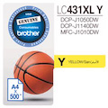 Brother LC431XLY Original High Yield Inkjet Ink Cartridge - Single Pack - Yellow - 1 Pack