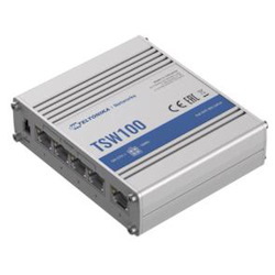 Teltonika 5-Port Industrial Gigabit Ethernet PoE Switch 4X 802.3Af/At PoE Ports