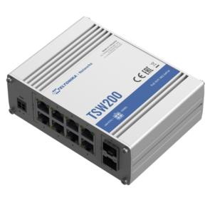 Teltonika 8-Port Industrial Gigabit Ethernet PoE+ Switch With 2X SFP