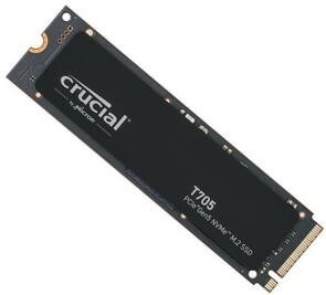 Crucial T705 1TB Gen5 NVMe SSD - 13600/10200 MB/s R/W 600TBW 1400K IOPs 1.5M HRS MTTF