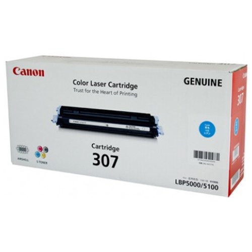 Canon CART307C Original Laser Toner Cartridge - Cyan - 1 Pack