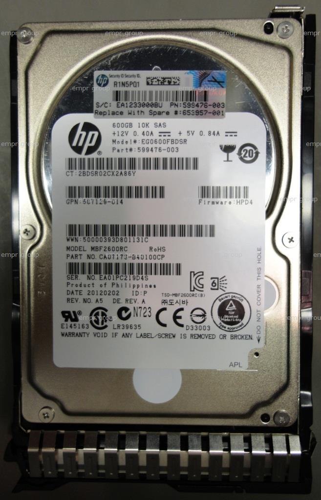 HPE 600 GB Hard Drive - 2.5" Internal - SAS (6Gb/s SAS)