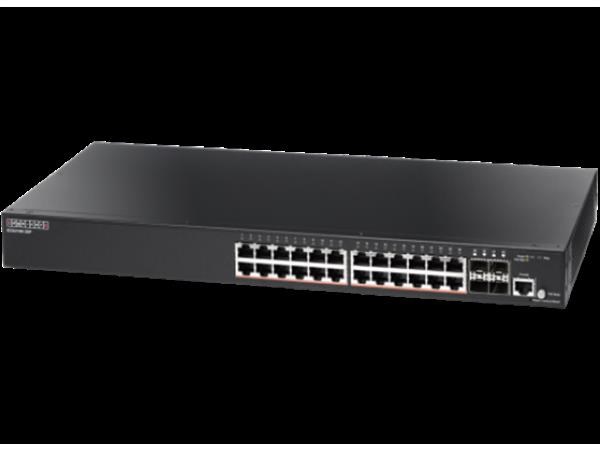 Edgecore Networks 24-Port Gigabit Managed PoE Switch 4 SFP 802.3Af / 802.3At PoE 192W
