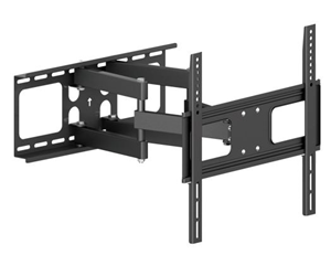 Brateck 32'-55' Full Motion Bracket Max Load: 50Kgs. Vesa Support: 200X200,300X300,400X200,400X400 Max Arm Extension - 510MM. Curved Display Compatible. Colour: Black.