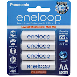 Panasonic Eneloop Aa 2000mAh Rechargeable Batteries 4Pack