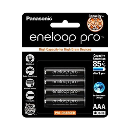 Panasonic Eneloop Pro Aaa 950mAh Rechargeable Batteries 4Pack