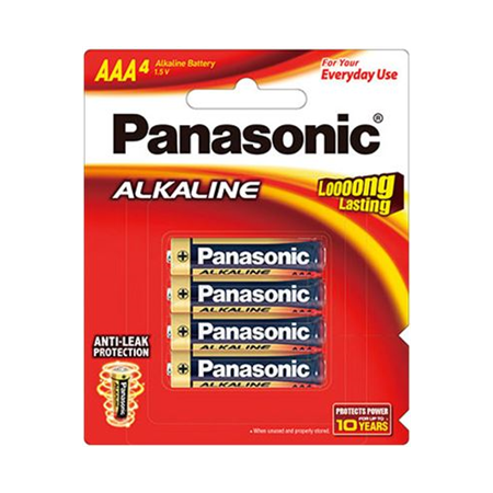 Panasonic Aaa Alkaline Battery 4 Pack