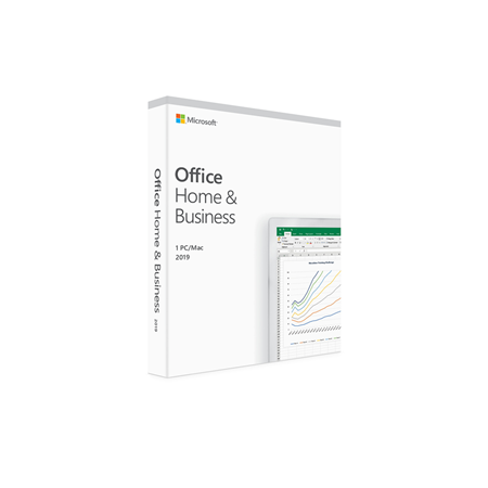 Microsoft Office 2019 Home & Business - No DVD Retail Box For Windows 10 And Mac