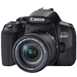 Canon EOS 850D 24.1 Megapixel Digital SLR Camera with Lens
