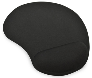 Ednet Mouse Pad With Gel Wrist Rest - Black