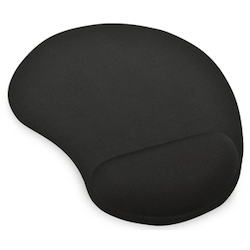 Ednet Mouse Pad With Gel Wrist Rest - Black