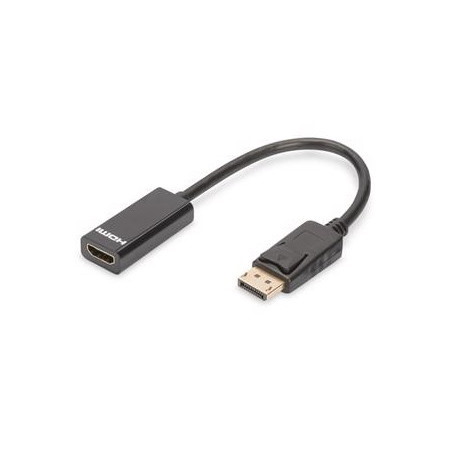 Ednet DisplayPort V1.2 (M) To Hdmi Type A (F) 0.15M Adapter Cable