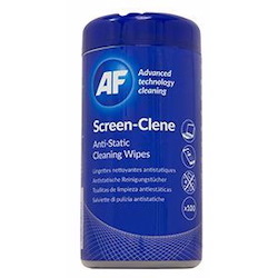 Af Ascr100t Screen-Clene Anti-Static Screen Wipes Tub Of 100
