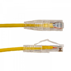 Vertical Cable |3' Cat6A Slimline Patch Cable - Yellow