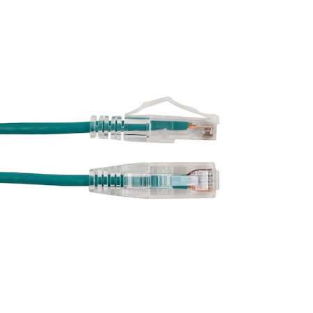Vertical Cable |3' Cat6A Slimline Patch Cable - Green