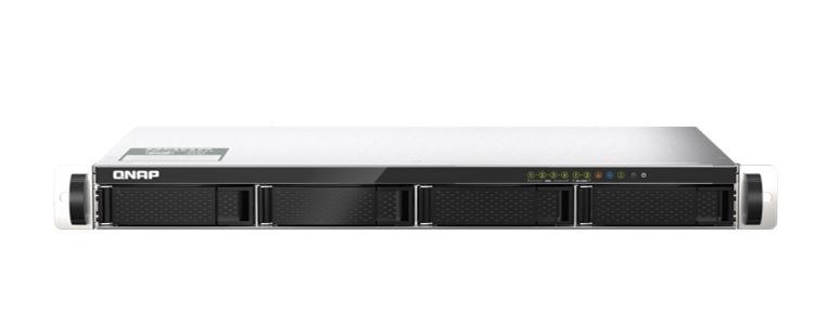 Qnap TS-435XeU-4G 4-Bay, 1U Short-Depth 12" Nas, Marvell Octeon TX2 CN9130 / CN9131 64-Bit Quad-Core 2.2 GHz, 4GB DDR4 Sodimm Ram (1 Slot, Up To 32GB),3 YRS WTY