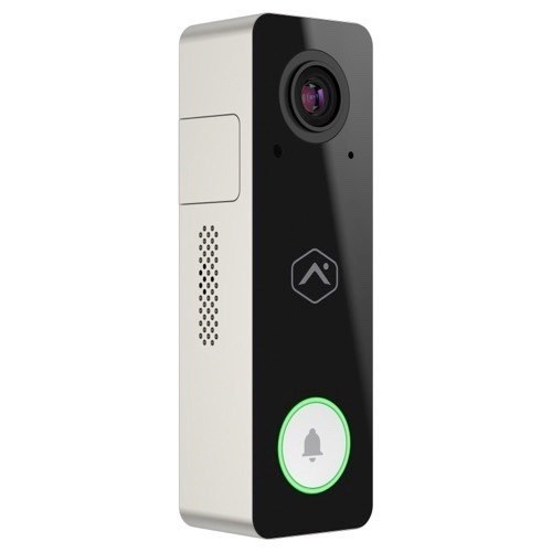 Alarm.com ADC-VDB750 2MP Wi-Fi Video Doorbell Camera, Black and White