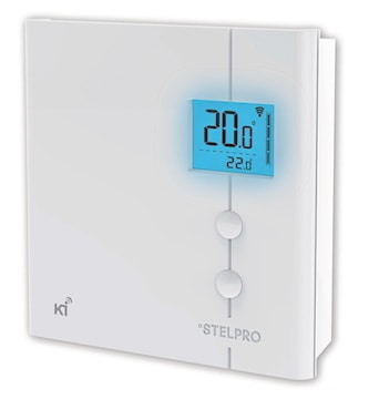 STELPRO DESIGN STZW402WB+ Programmable Thermostat Electronic 120/240 V, 16.7 A White