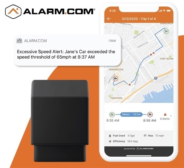 Alarm.com ADC-3035L-AT Car Connector, AT&T